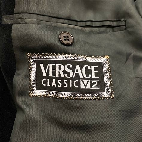 cappotto versace classic v2|V2 Versace Classic Utility Jacket .